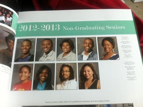 Non-Graduating Seniors Yearbook Page