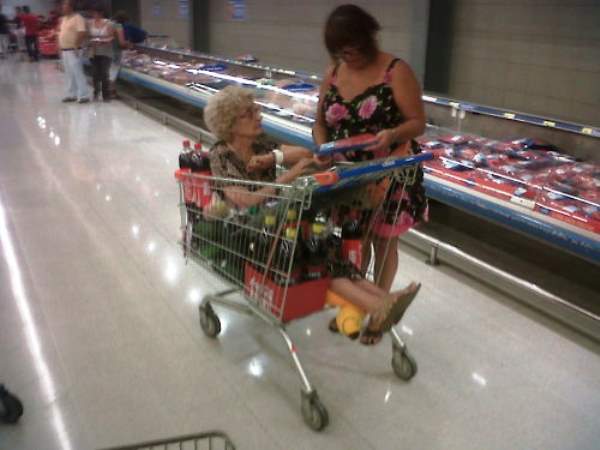 Shopping Cart Grandma