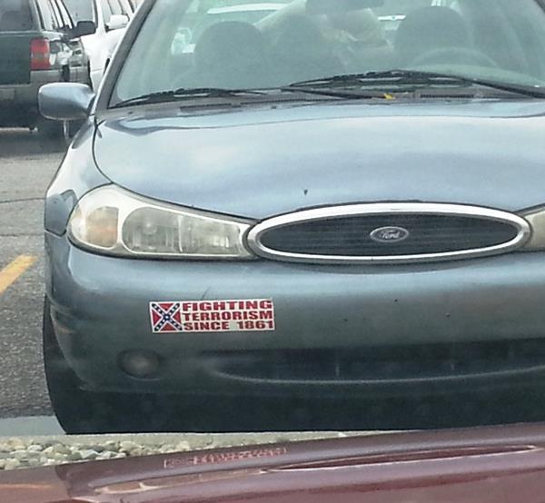 Confederate Bumper Sticker At Walmart