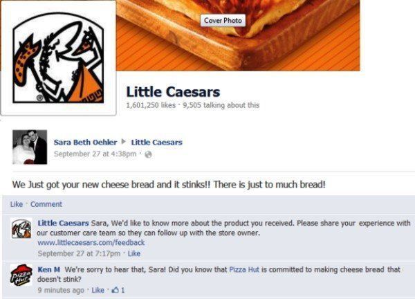 Little Caesars Facebook Page