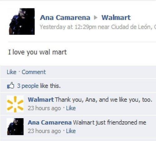 Awkward Moments On Facebook Walmart Zoned
