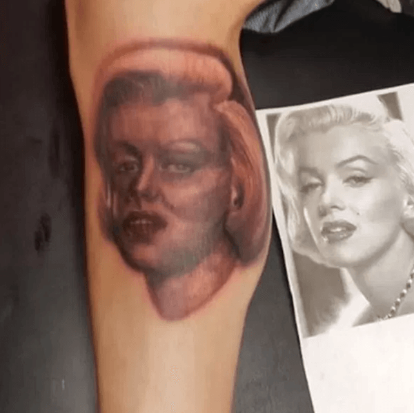 Marilyn Monroe Tattoo Fail