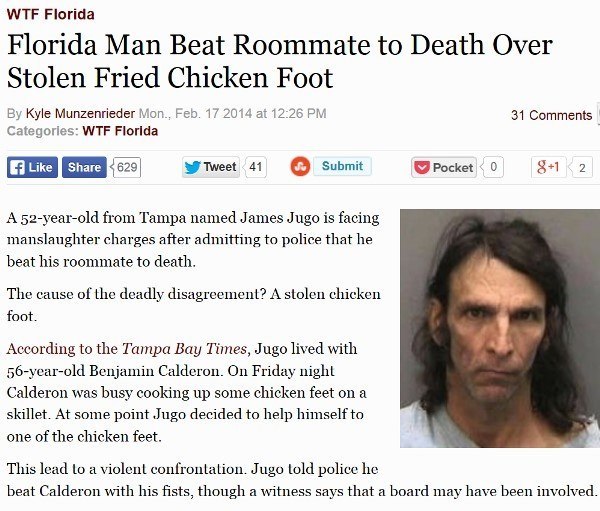 Stolen Chicken Foot Leads To Murder