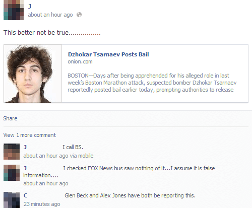 Literally Unbelievable Onion Article About The Boston Bomber