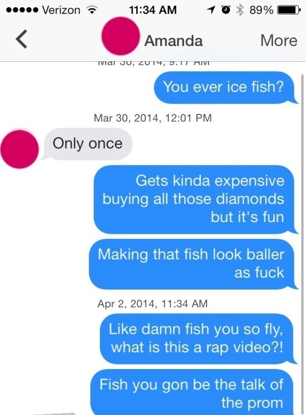 Tinder Lines Ice Fishing