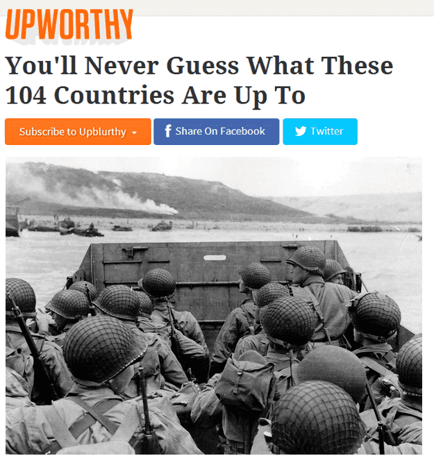 Upworthy Headlines World War 2