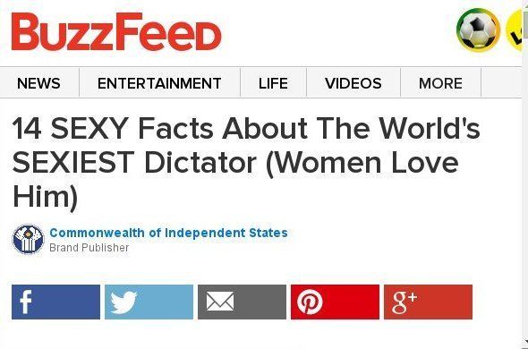 14 SEXY Facts About The World's SEXIEST Dictator (Women Love Him) Sponsored By The Commonwealth of Independent States
