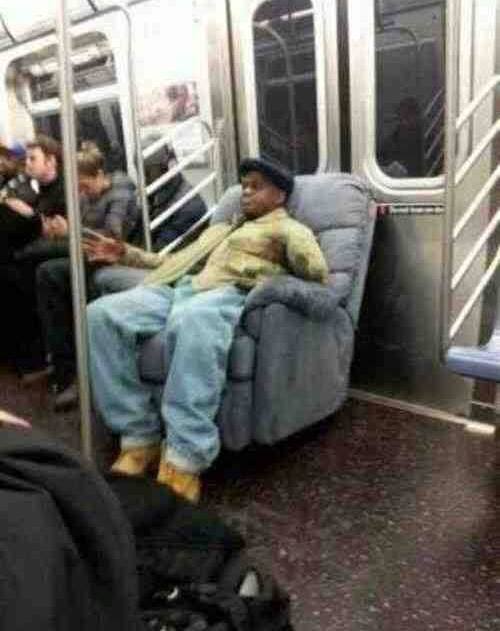 La Z Boy On The Subway