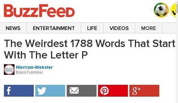 The Weirdest 1788 Words That Start With The Letter P Sponsored By Merriam-Webster
