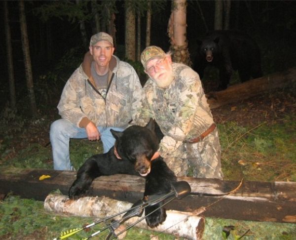 Bear Sneaks Up On Hunters