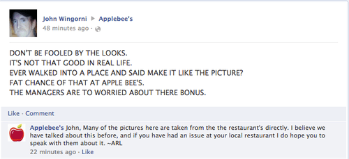 Don't Be Fooled By Applebees