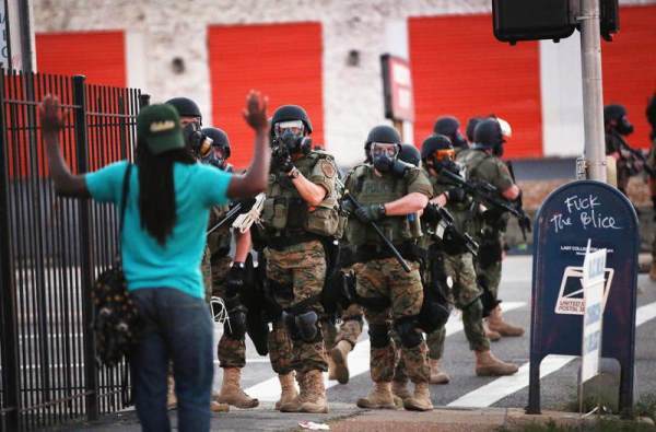 Militarized Police In Ferguson Missouri