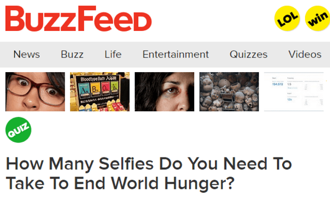 Selfies To End World Hunger