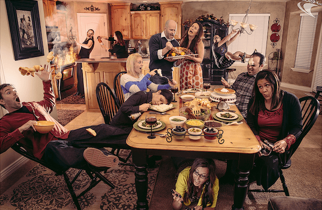 Average American Family on Thanksgiving 