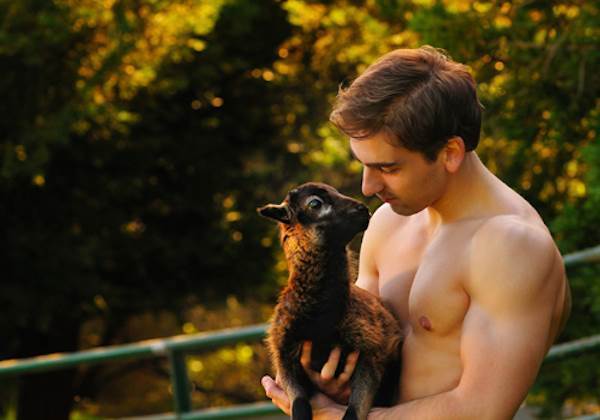 Hot Guy With A Baby Lama