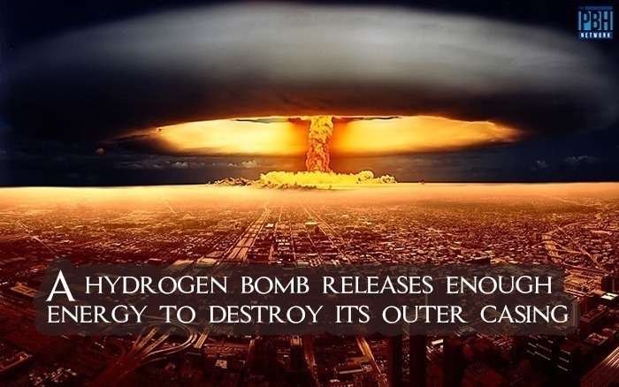Hydrogen Bomb Release Enough Energy To Destroy Its Outer Casing