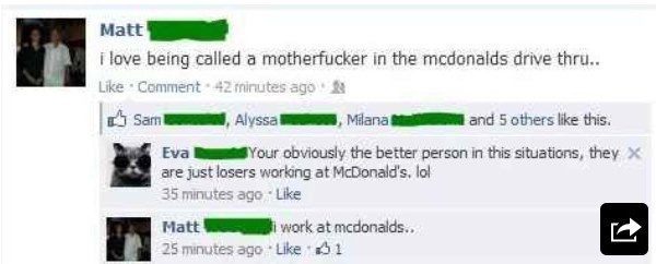 I Work At McDonald's