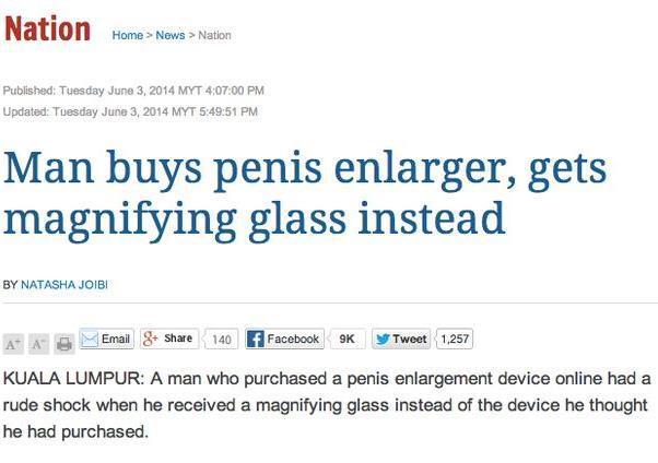 Funny Newspaper Headlines Penis Enlarger