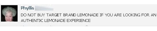 Target Brand Lemonade