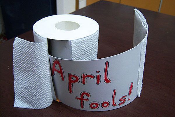 April Fools Jokes Toilet Paper