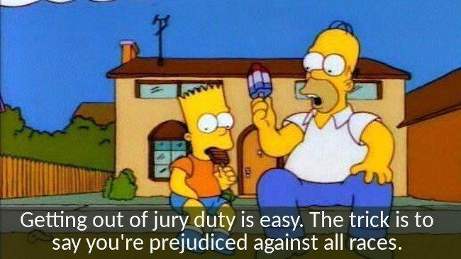 Jury Duty Homer Simpson