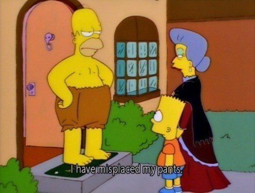 Homer Simpson Quotes Misplaced Pants