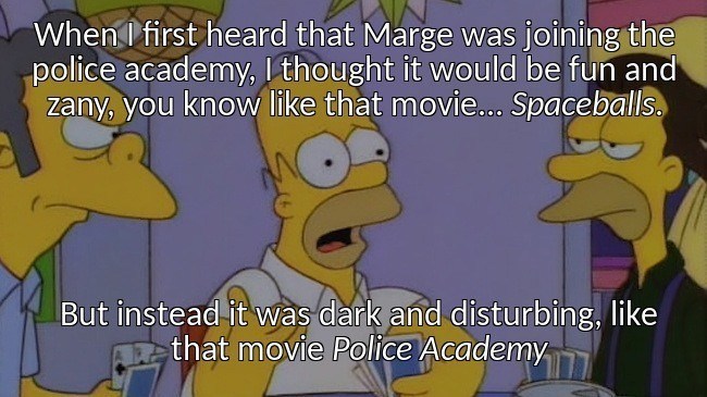 Marge Becomes A Cop