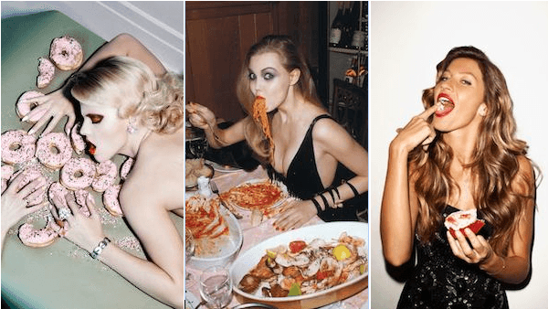 Giselle Overeating Models Eating Food