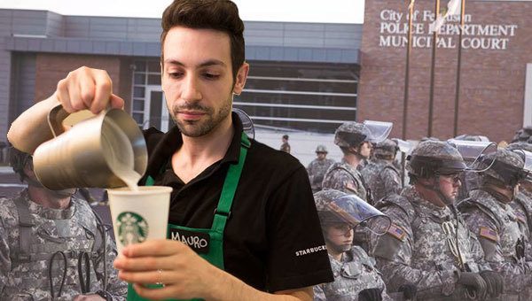 Starbucks Barista Replaces Ferguson