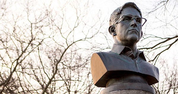Bust Statue Of Edward Snowden