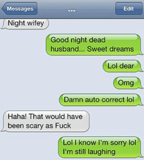 Autocorrect Fails Dead Husband