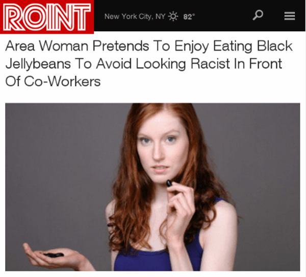 From Roint: Brave Woman Eats Jelly Beans