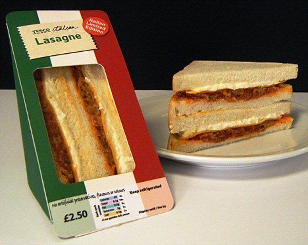 Tesco Lasagna Sandwich