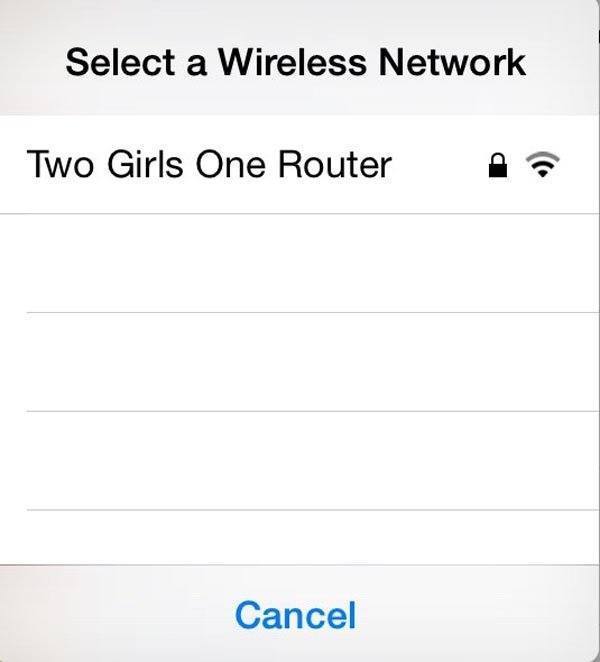Two Girls One Router