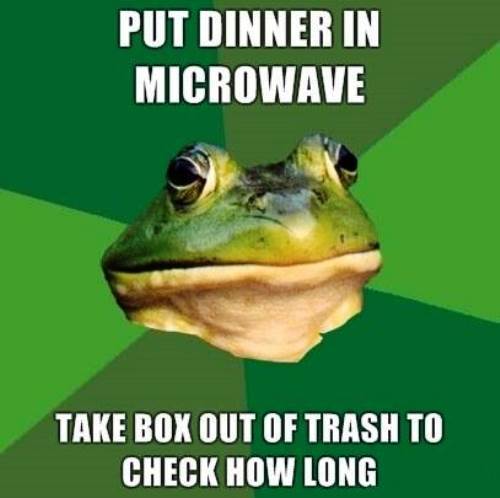 Bachelor Frog Makes Dinner