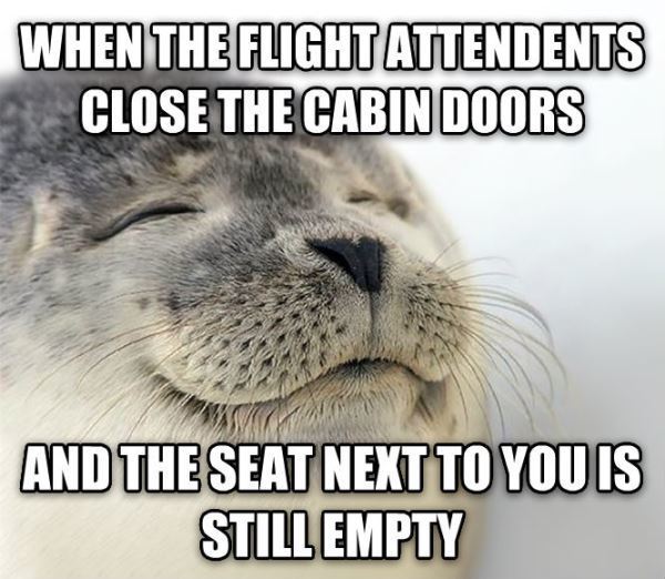 Empty Seat On Flight