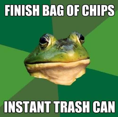 Foul Bachelor Frog Trash Can