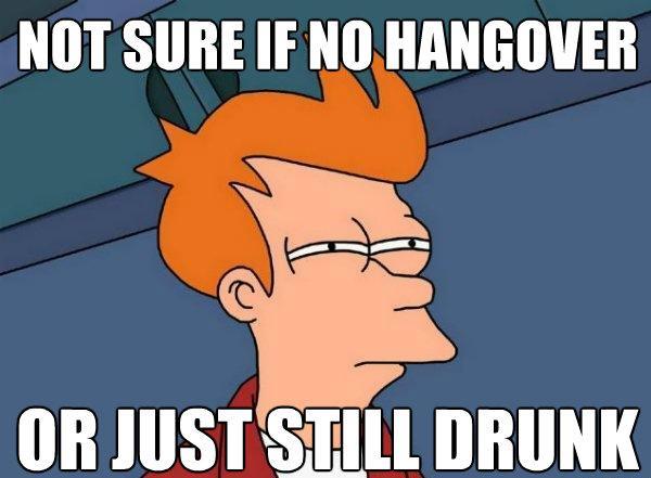 Futurama Fry Hangover Or Drunk