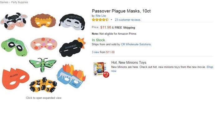 Passover Plague Masks