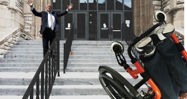 Trump Stairs Wheelchair