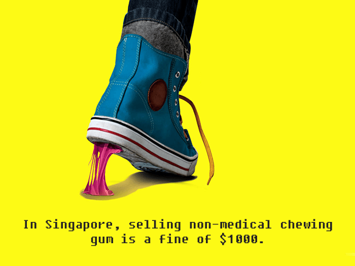 Selling Gum In Singapore