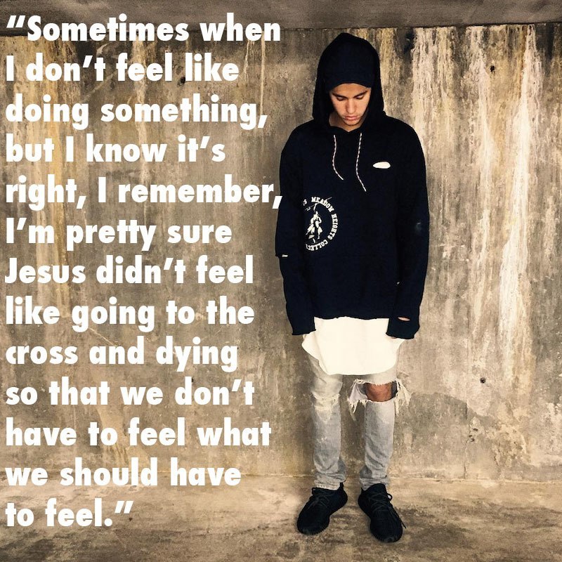 Justin Bieber Dumb Crucifixion