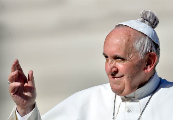 Pope Francis Man Bun