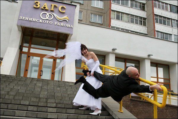 Russian Wedding Dragging Husband