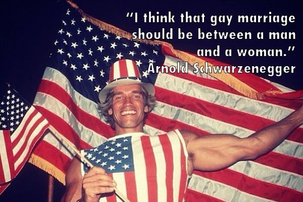 Arnold Schwarzenegger Gay Marriage