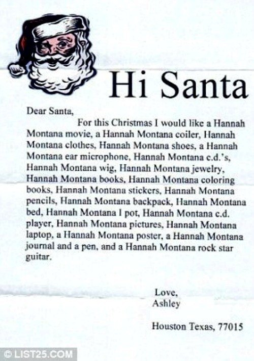 Hannah Montana Santa