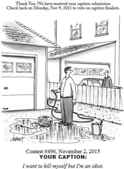 Kill Myself New Yorker Cartoon Captions