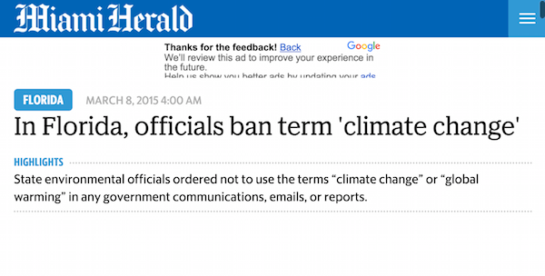 Climate Change Ban