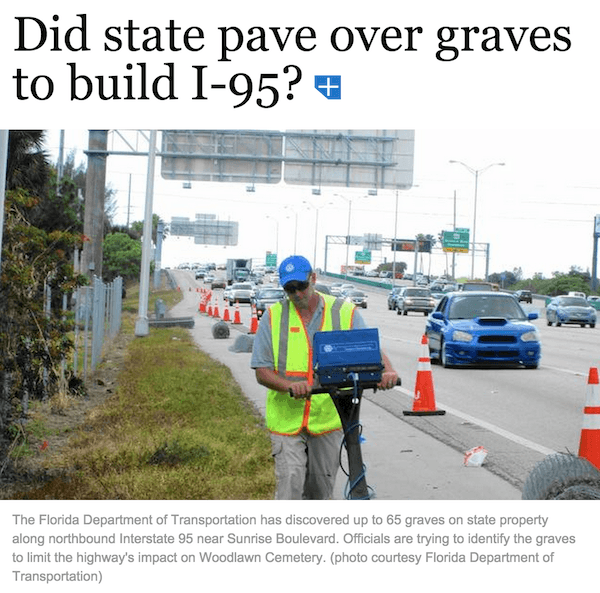 I95 Paved Over Graves