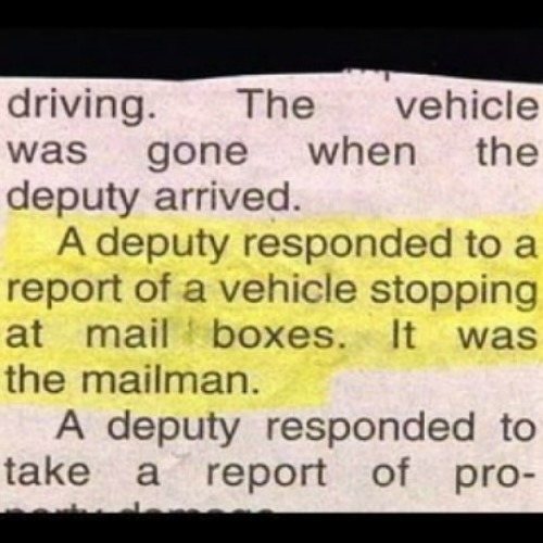 Mailman Call Cops